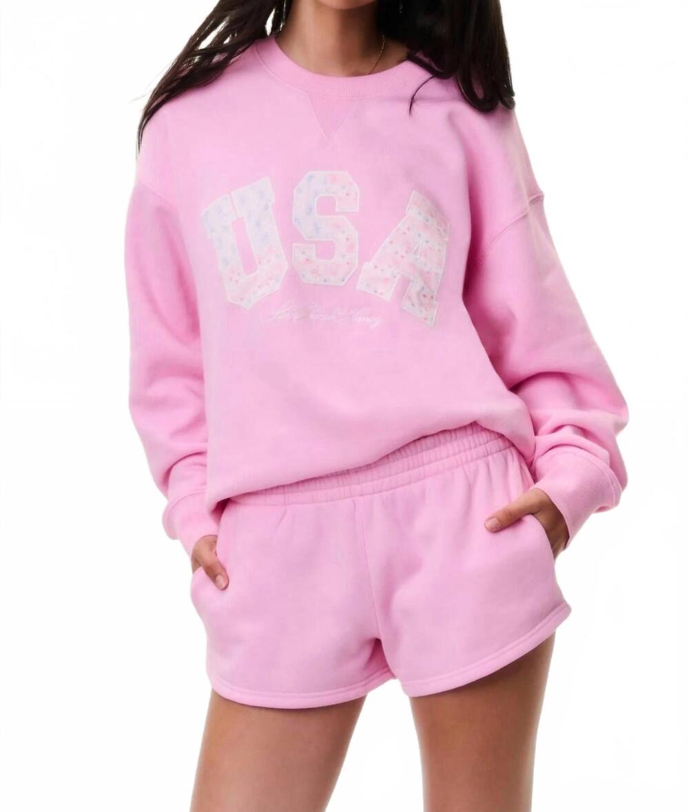 NEW LOVESHACKFANCY ellowynn short in pink